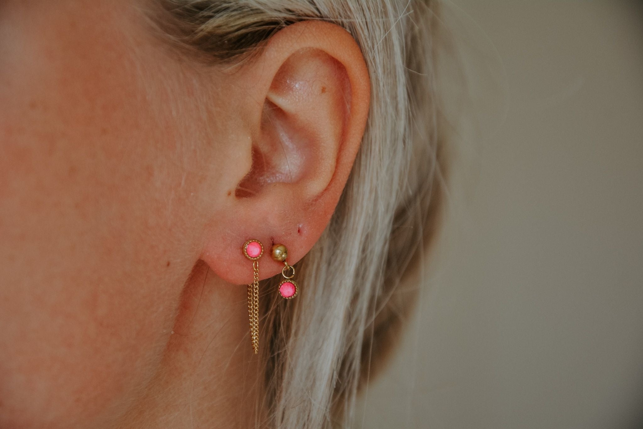 Estrella - Pendientes - Studs - Acero inoxidable