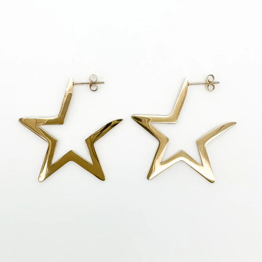 Mega Star - Pendientes - Acero inoxidable