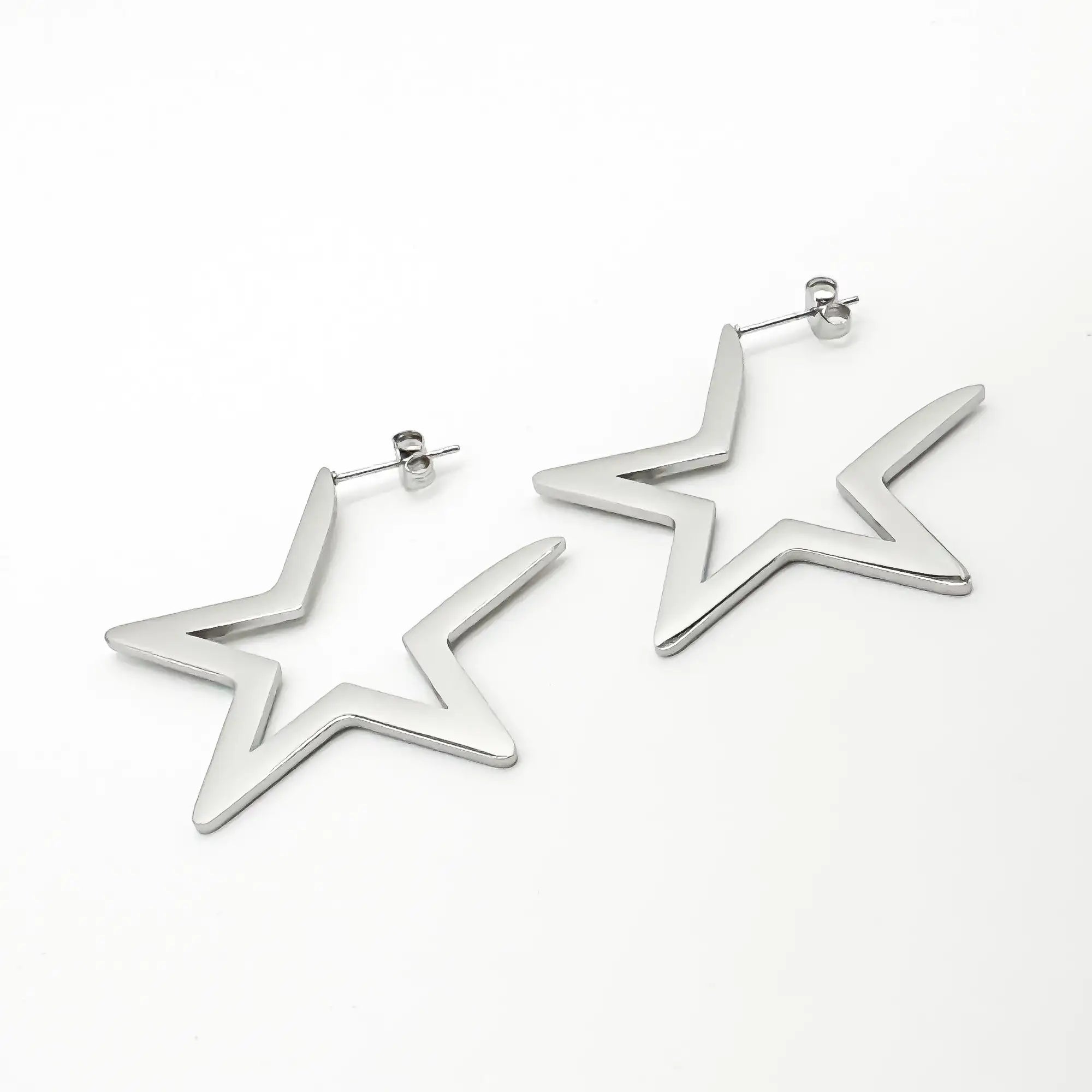 Mega Star - Earrings - Stainless Steel