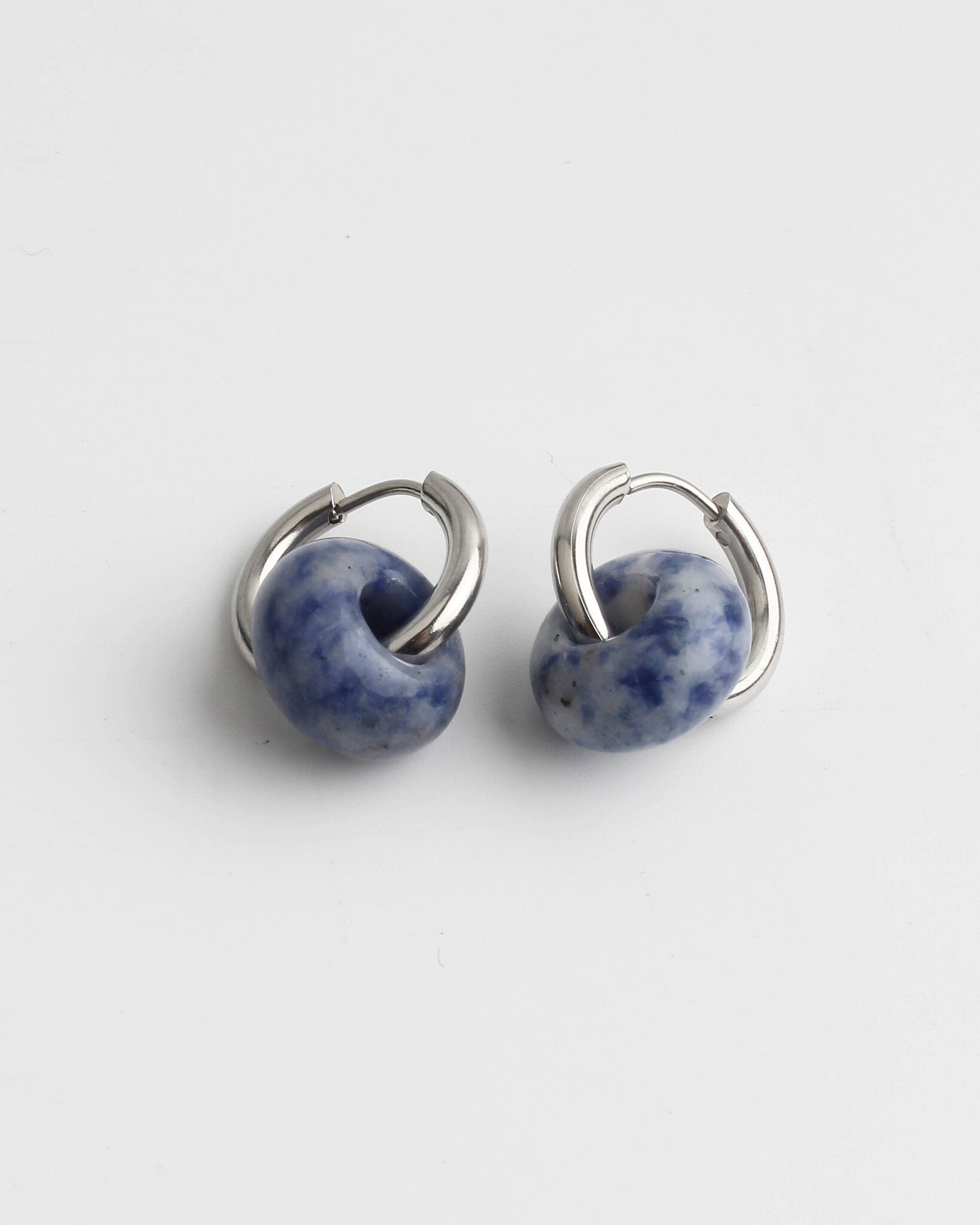 Femme - Pendientes - Piedra natural - Acero inoxidable