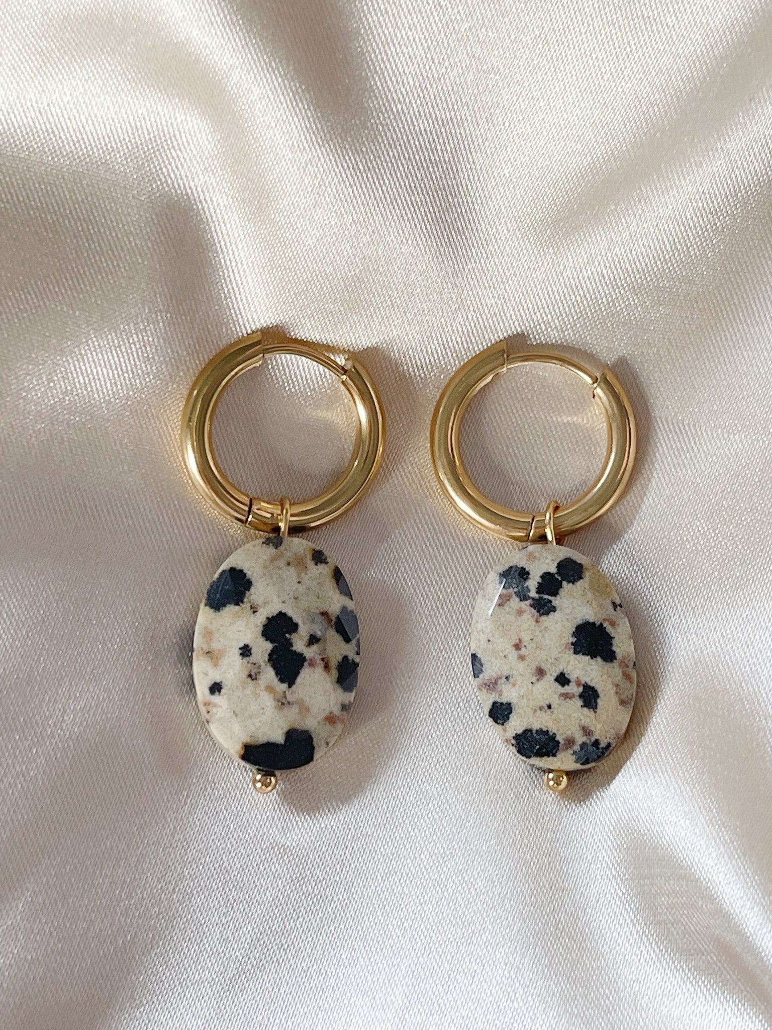 Lieze - Pendientes - Piedra natural - Acero inoxidable