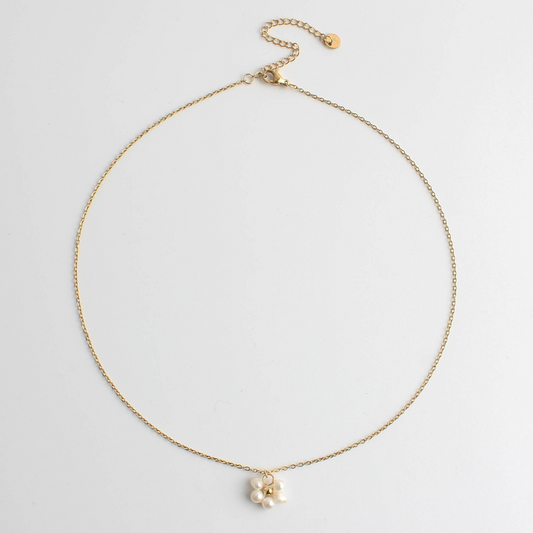 Fleur Blanche - Collar - Acero inoxidable