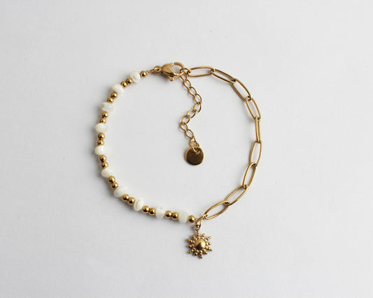 Concha Y Cadena - Pulsera - Acero inoxidable