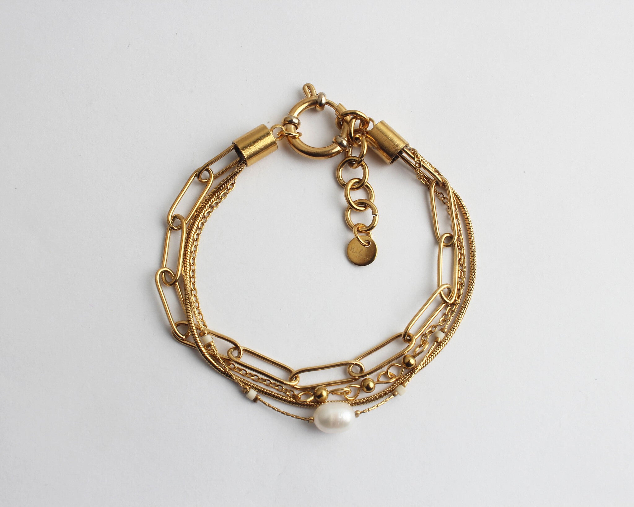 Eloise - Pulsera - 4 capas - Acero inoxidable