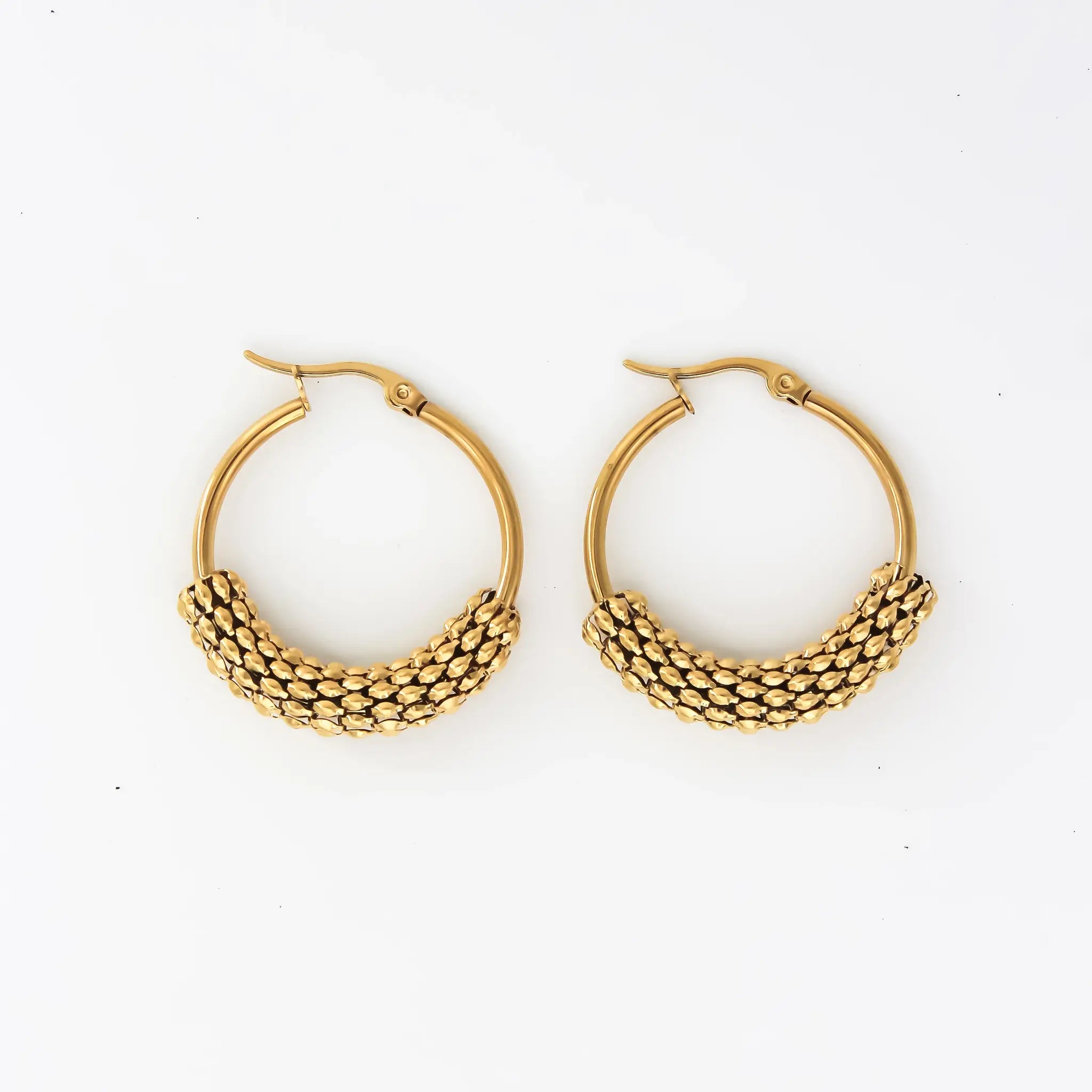 Classy Hoops - Pendientes - Acero inoxidable