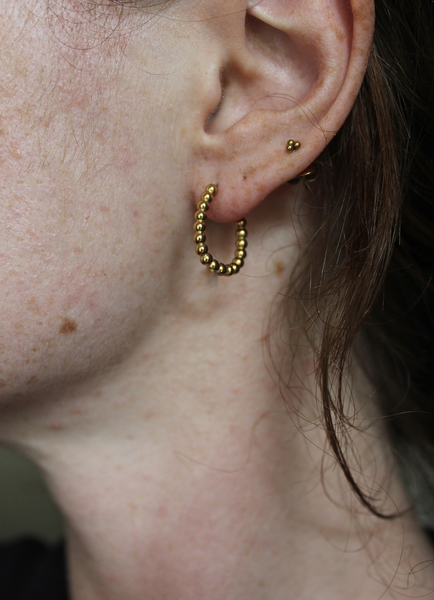 Big Dotted Julia - Pendientes - Acero inoxidable