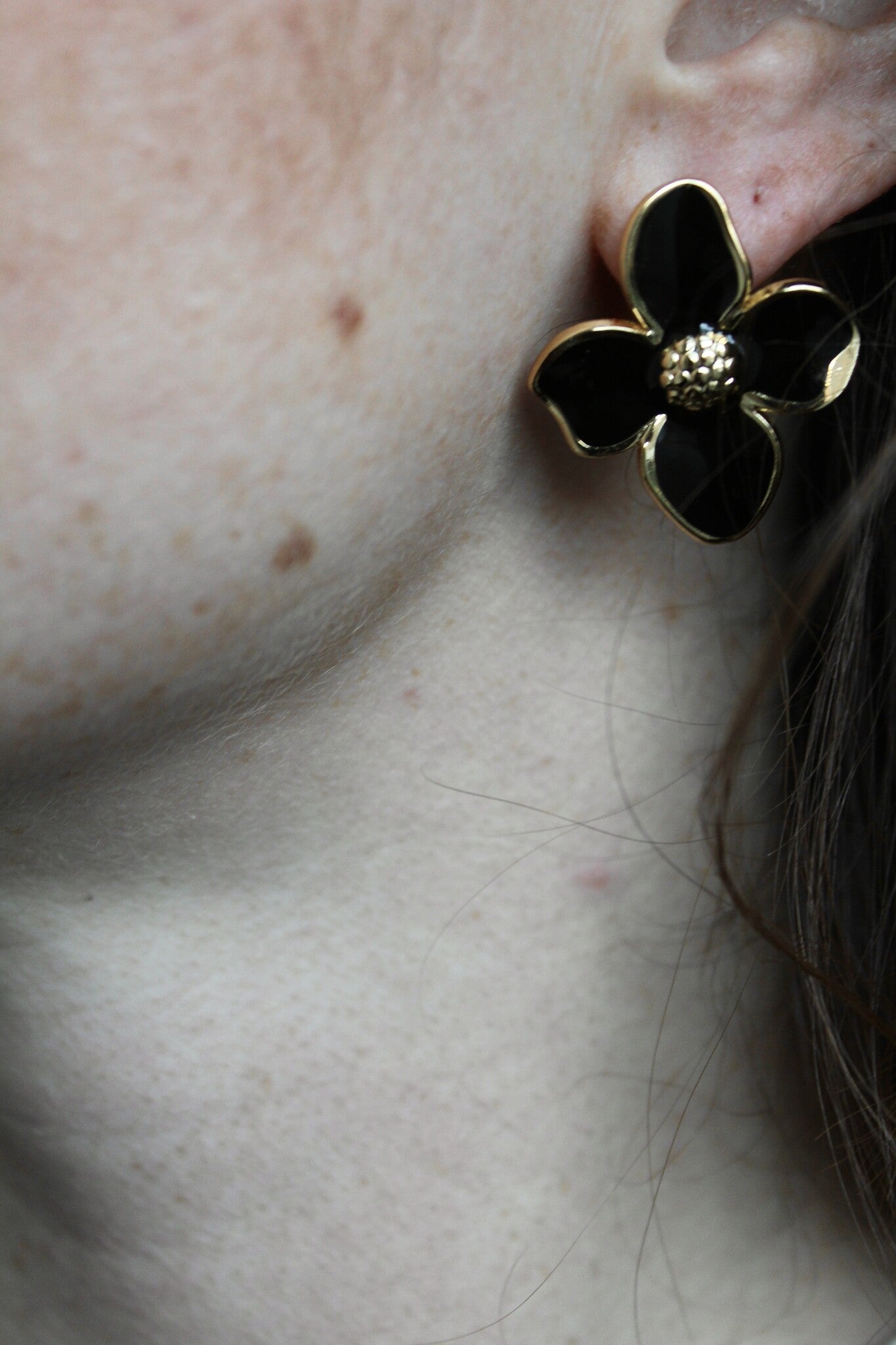 Flor - Pendientes - Acero inoxidable