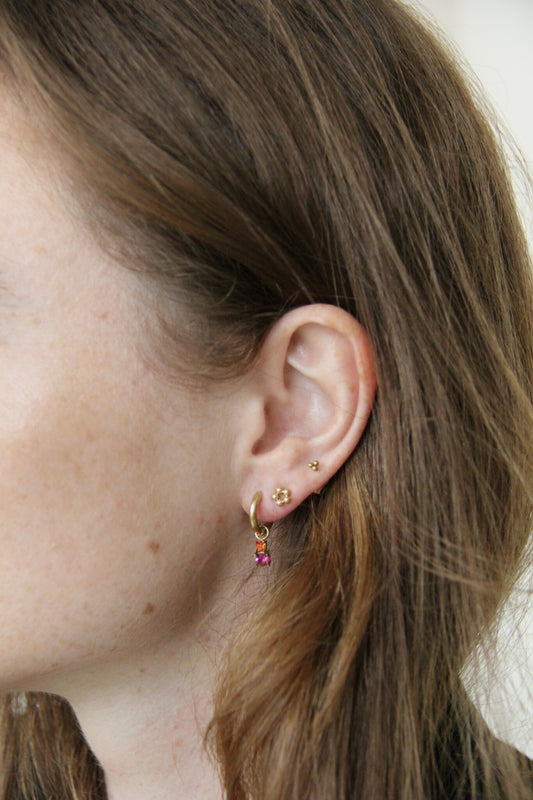 Femke - Pendientes - Studs - Acero inoxidable