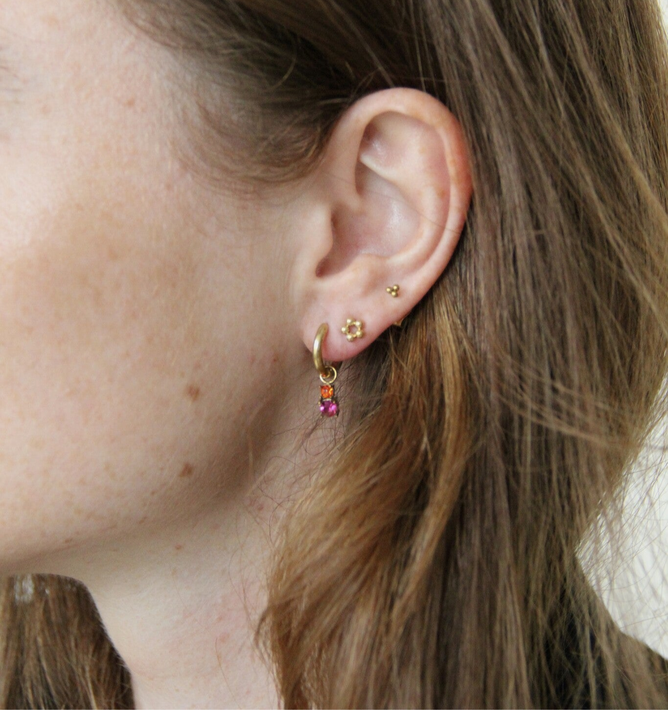 Femke - Pendientes - Studs - Acero inoxidable