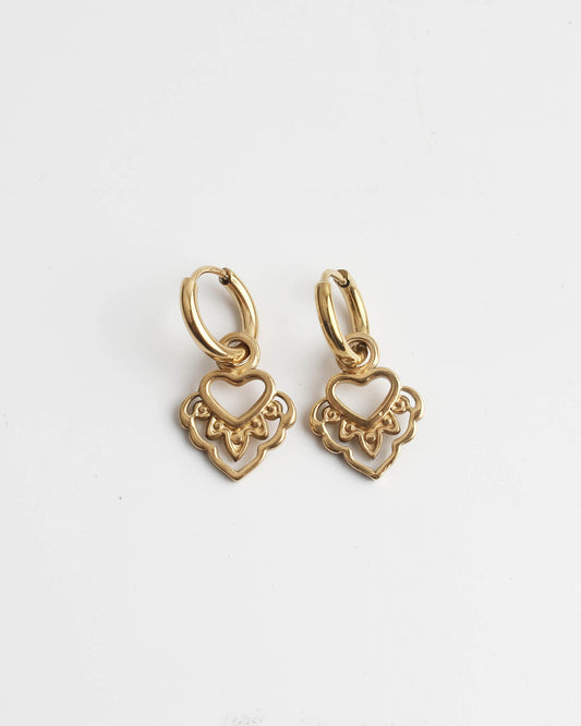 I Heart You - Pendientes - Acero inoxidable