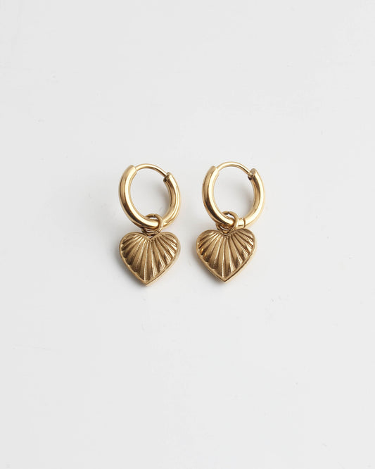 Boho Heart - Pendientes - Acero inoxidable