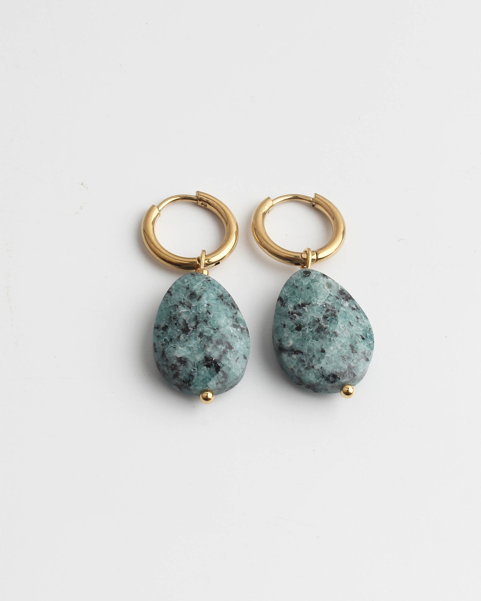 Lieze - Pendientes - Piedra natural - Acero inoxidable