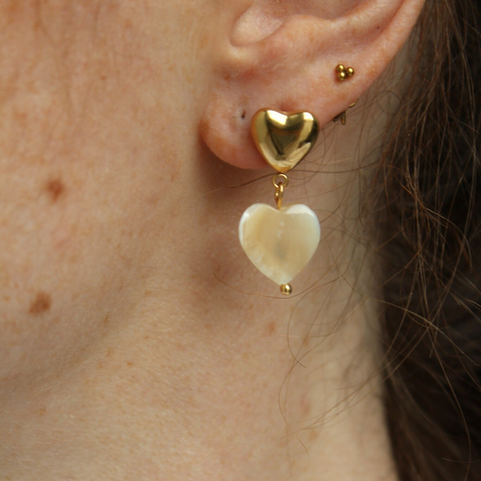 Double Love - Earrings - Stainless Steel